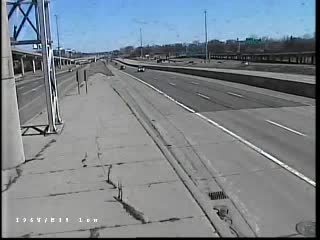 I-96 @ M-39 Low-Traffic closest to camera is traveling West (2137) - USA