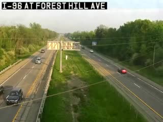 I-96 @ Forest Hill Ave-Traffic closest to camera is traveling east (2142) - USA