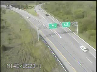 M-14 @ US-23-Traffic closest to camera is traveling east (2019) - USA