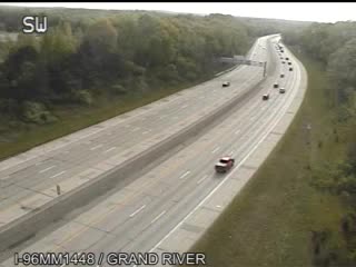 I-96 @ Grand River-Traffic closest to camera is traveling west (2132) - USA