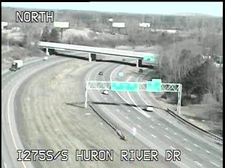 I-275 @ S. Huron River-Traffic closest to camera is traveling south (2194) - USA