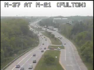 M-37 @ Fulton-Traffic closest to camera is traveling south (2280) - USA