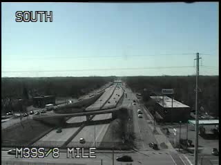 M-39 @ 8 Mile-Traffic closest to camera is traveling south (2225) - USA
