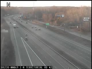 US-23 @ N Territorial-Traffic closest to camera is traveling south (2351) - USA