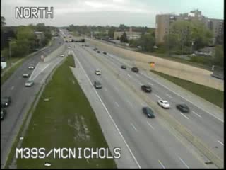 M-39 @ McNichols-Traffic closest to camera is traveling south (2235) - USA