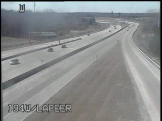 I-94 @ Lapeer-Traffic closest to camera is traveling west (2377) - USA