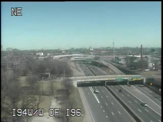 I-94 @ W of I-96-Traffic closest to camera is traveling west (2483) - USA