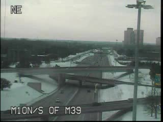 M-10 @ S of M-39-Traffic closest to camera is traveling south (2522) - USA