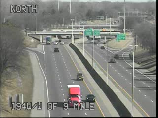 I-94 @ W of 9 Mile-Traffic closest to camera is traveling west (2523) - USA
