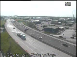 I-75 @ N of Schaefer-Traffic closest to camera is traveling north (2544) - USA