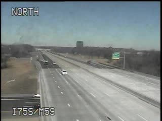 I-75 @ M-59-Traffic closest to camera is traveling south (2419) - USA