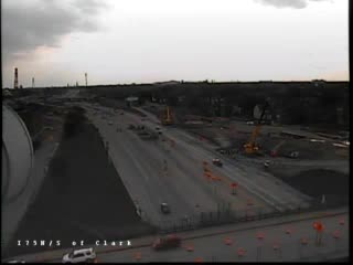 I-75 @  S of Clark-Traffic closest to camera is traveling north (2444) - USA