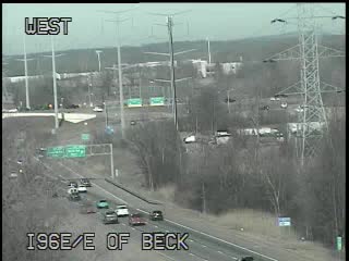 I-96 @ E of Beck-Traffic closest to camera is traveling east (2507) - USA