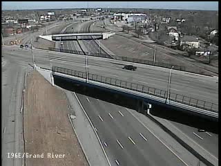 I-96 @ Grand River-Traffic closest to camera is traveling east (2519) - USA