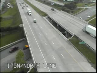 I-75 @ North Line-Traffic closest to camera is traveling north (2542) - USA