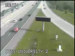 I-75 @ University-Traffic closest to camera is traveling south (2551) - USA