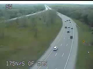 I-75 @ S of M15-Traffic closest to camera is traveling north (2563) - USA