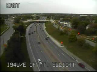 I-94 @ E of Mt Elliot-Traffic closest to camera is traveling east (2463) - USA