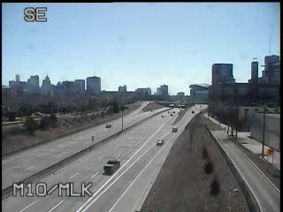 M-10 @ M L King Jr-Traffic closest to camera is traveling south (2583) - USA