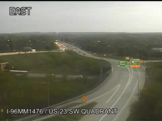 I-96 @ US-23-Traffic closest to camera is traveling east (2609) - USA