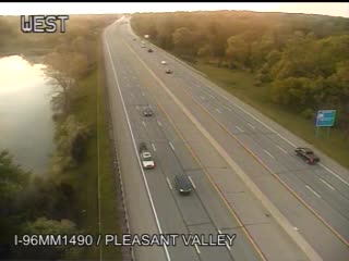 I-96 @ Pleasant Valley Rd-Traffic closest to camera is traveling east (1103) - USA