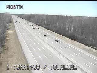 I-75 @ Townline Rd-Traffic closest to camera is traveling south (2027) - USA