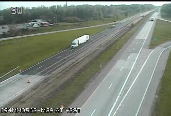 I-94 @ M-51-Traffic closest to camera is traveling west (2612) - USA