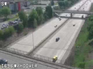 I-696 @ Hoover-Traffic closest to camera is traveling west (2677) - USA