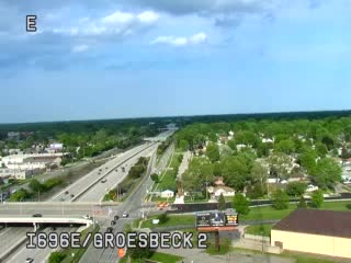 I-696 @ Groesbeck 2-Traffic closest to camera is traveling east (2680) - USA