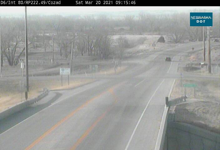 Cozad Exit - Hwy 21 looking south - I-80 - USA