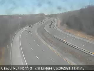 I-87 North of Mohawk River (Twin Bridges) (5573) - New York City