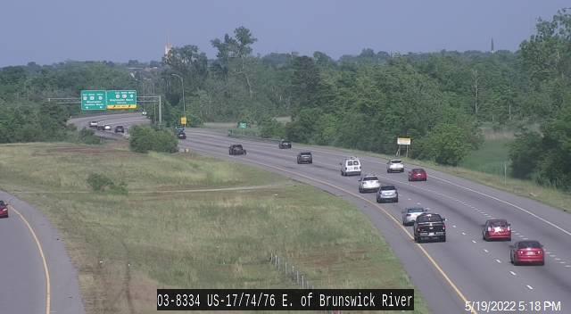 US 17/74/76 E of Brunswick River - Brunswick (766) - North Carolina