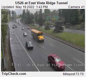 US26 at East Vista Ridge Tunnel (167) - Oregon