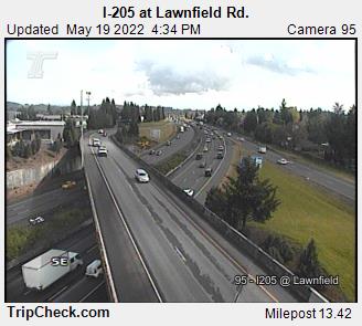 I-205 at Lawnfield Rd. (256) - Oregon