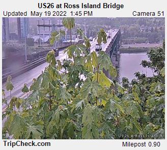 US26 at Ross Island Bridge (165) - USA