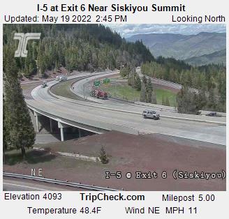 I-5 at Exit 6 Near Siskiyou Summit (179) - Oregon