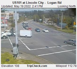 US101 at Lincoln City - Logan Rd (171) - Oregon