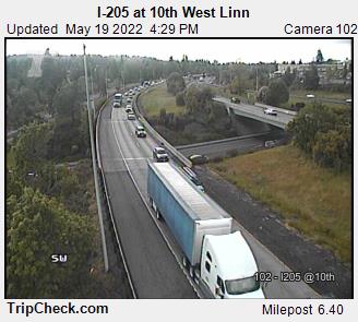 I-205 at 10th West Linn (289) - Oregon