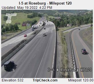 I-5 at Roseburg - Milepost 120 (285) - USA