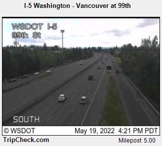 I-5 Washington - Vancouver at 99th (308) - Oregon