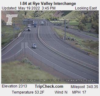 I-84 at Rye Valley Interchange (397) - USA