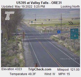 US395 at Valley Falls - ORE31 (545) - Oregon