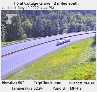 I-5 at Cottage Grove - 2 miles south (555) - Oregon