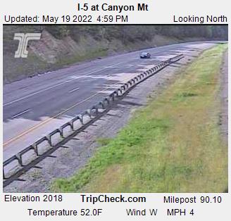 I-5 at Canyon Mt (588) - Oregon