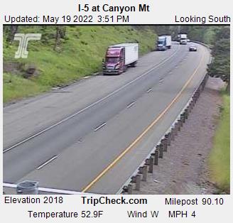 I-5 at Canyon Mt (590) - Oregon