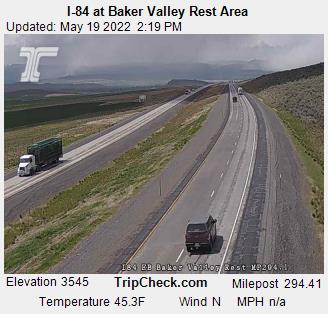 I-84 at Baker Valley Rest Area (796) - USA