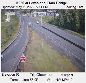 US30 at Lewis and Clark Bridge (836) - Oregon