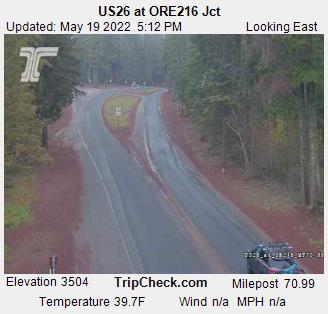 US26 at ORE216 Jct (837) - Oregon