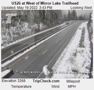 US26 at West of Mirror Lake Trailhead (909) - USA