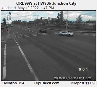 ORE99W at HWY36 Junction City (954) - USA